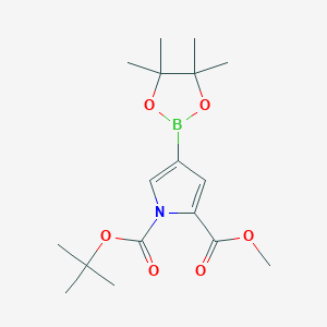 1-BOC-2-(methoxycarbonyl)pyrrole-4-boronic acid, - (942070-38-4)