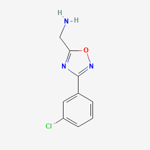 [3-(3-chlorophenyl)-1,2,4-oxadiazol-5-yl]methanamine - (944901-69-3)