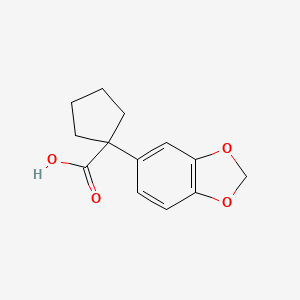 1-(1,3-Benzodioxol-5-yl)cyclopentanecarboxylic Acid - (945244-30-4)