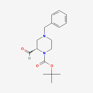 TERT-BUTYL (2S)-4-BENZYL-2-FORMYLPIPERAZINE-1-CARBOXYLATE - (947275-36-7)