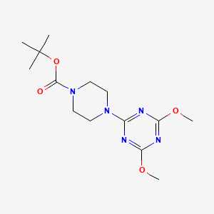 tert-Butyl 4-(4,6-dimethoxy-1,3,5-triazin-2-yl)piperazine-1-carboxylate - (948825-19-2)