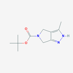 tert-Butyl 3-methyl-4,6-dihydropyrrolo[3,4-c]pyrazole-5(1H)-carboxylate - (951127-35-8)