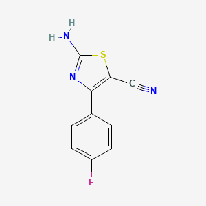 2-amino-4-(4-fluorophenyl)-1,3-thiazole-5-carbonitrile - (952753-59-2)