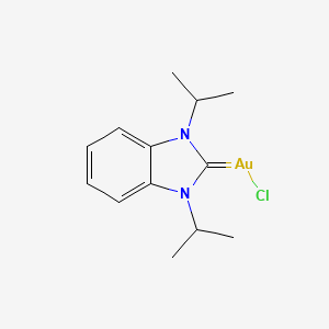(1,3-Diisopropyl-1,3-dihydro-2H-benzo[d]imidazol-2-ylidene)gold(III) chloride - (953820-59-2)