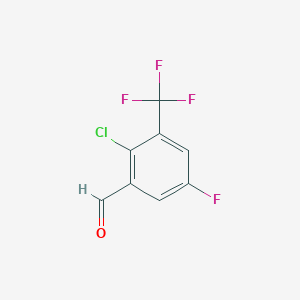 2-Chloro-5-fluoro-3-(trifluoromethyl)-benzaldehyde - (95445-69-5)
