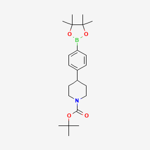 tert-Butyl 4-(4-(4,4,5,5-tetramethyl-1,3,2-dioxaborolan-2-yl)phenyl)piperidine-1-carboxylate - (956136-85-9)