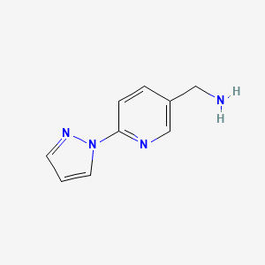 (6-pyrazol-1-ylpyridin-3-yl)methanamine - (956191-88-1)