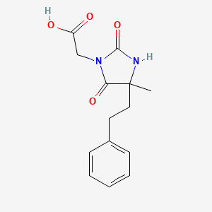 2-[4-methyl-2,5-dioxo-4-(2-phenylethyl)imidazolidin-1-yl]acetic acid - (956986-31-5)