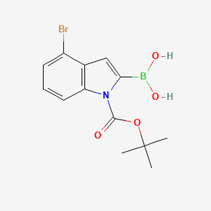 1-BOC-4-bromo-indole-2-boronic acid - (957034-29-6)