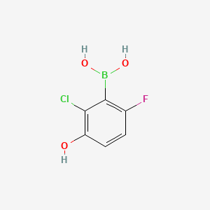 2-Chloro-6-fluoro-3-hydroxyphenylboronic acid - (957121-07-2)