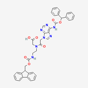 2-(N-(2-((((9H-Fluoren-9-yl)methoxy)carbonyl)amino)ethyl)-2-(2,4-dioxo-3,4-dihydropyrimidin-1(2H)-yl)acetamido)acetic acid - (959151-70-3)