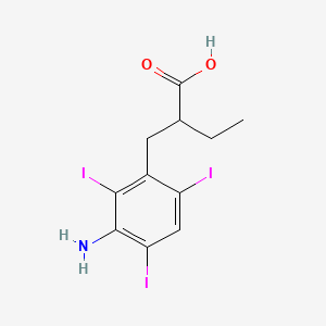 2-(3-Amino-2,4,6-triiodobenzyl)butanoic acid - (96-83-3)