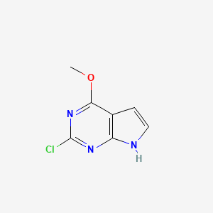 2-chloro-4-methoxy-7H-pyrrolo[2,3-d]pyrimidine - (96022-77-4)