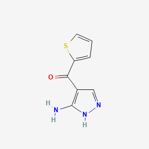 (3-Amino-1H-pyrazol-4-yl)(thiophen-2-yl)methanone - (96219-87-3)