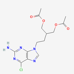 2-(2-(2-Amino-6-chloro-9H-purin-9-yl)ethyl)propane-1,3-diyl diacetate - (97845-60-8)