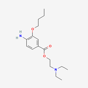 2-(diethylamino)ethyl 4-amino-3-butoxybenzoate hydrochloride - (99-43-4)